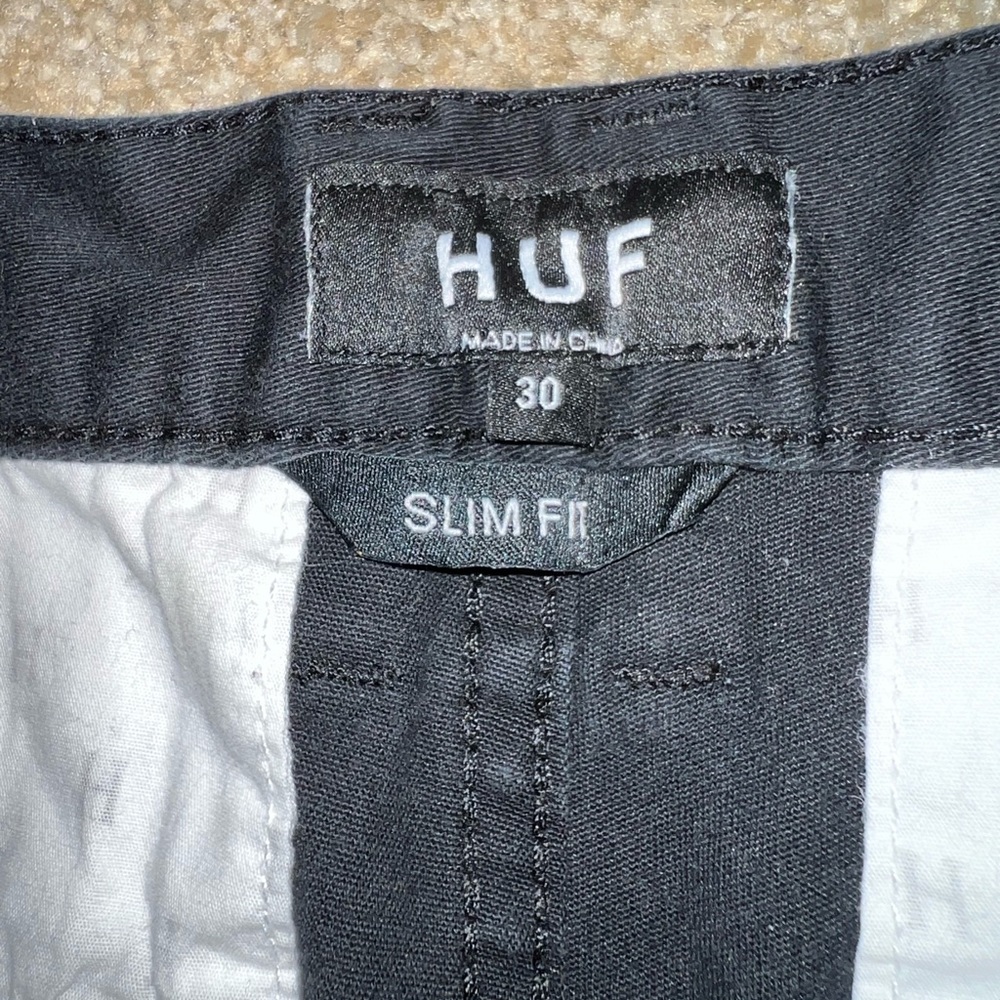Men’s Huf Chino Shorts Black Size 30. - Picture 3 of 5